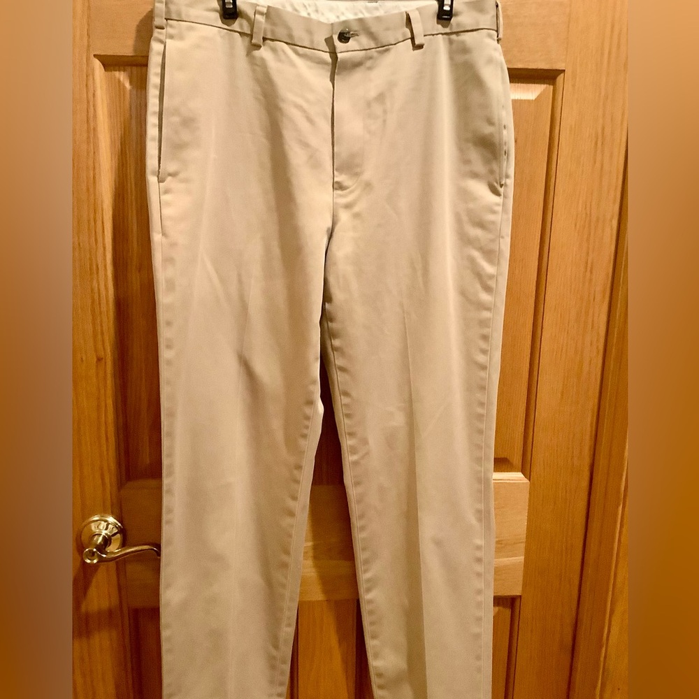 Men’s Brooks Brothers Advantage Tan Chinos Size 34x34 - Picture 4 of 8